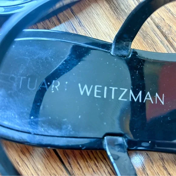 Stuart Weitzman size 11 pearl studded jelly flat sandals - Picture 7 of 10